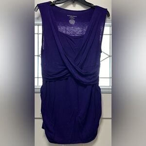 Liz Lange Maternity Nursing Tank Purple Wrap (505)